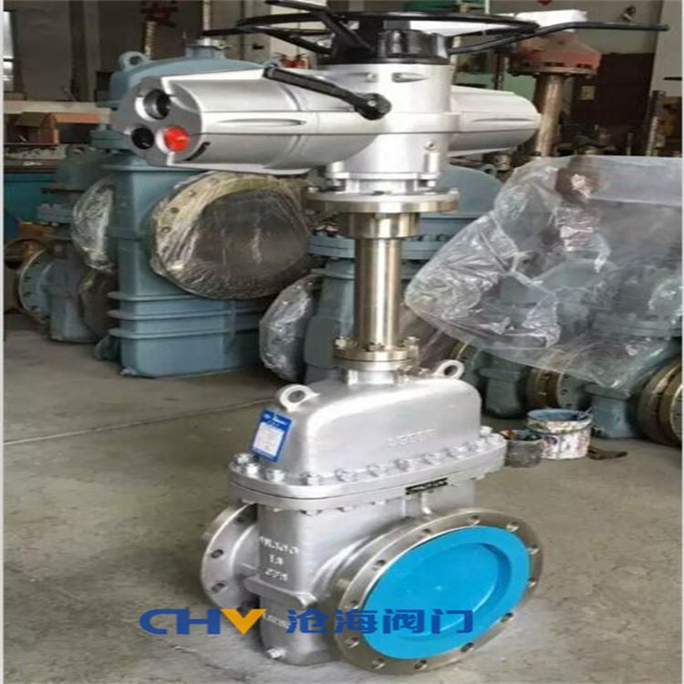 CHVJ滄海KZ943Y-64C防爆電動(dòng)抗硫平板閘閥